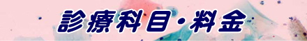 診療科目・料金